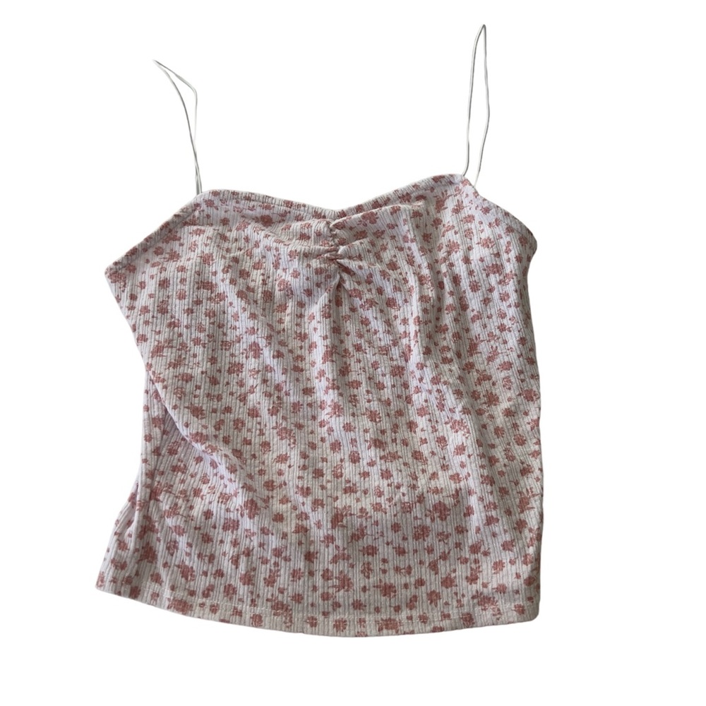 Small Floral Pink Tank Top